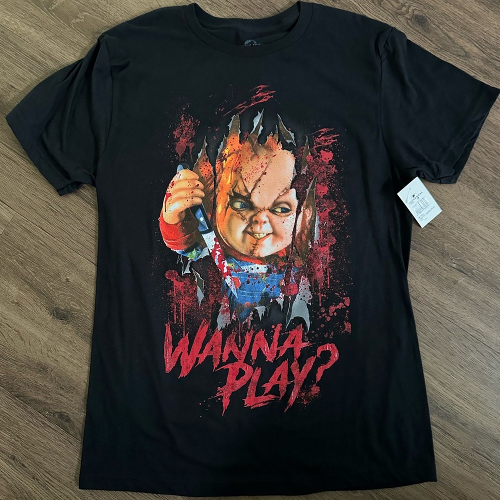 Universal Studios Chucky Wanna Play T-shirt adult Large New